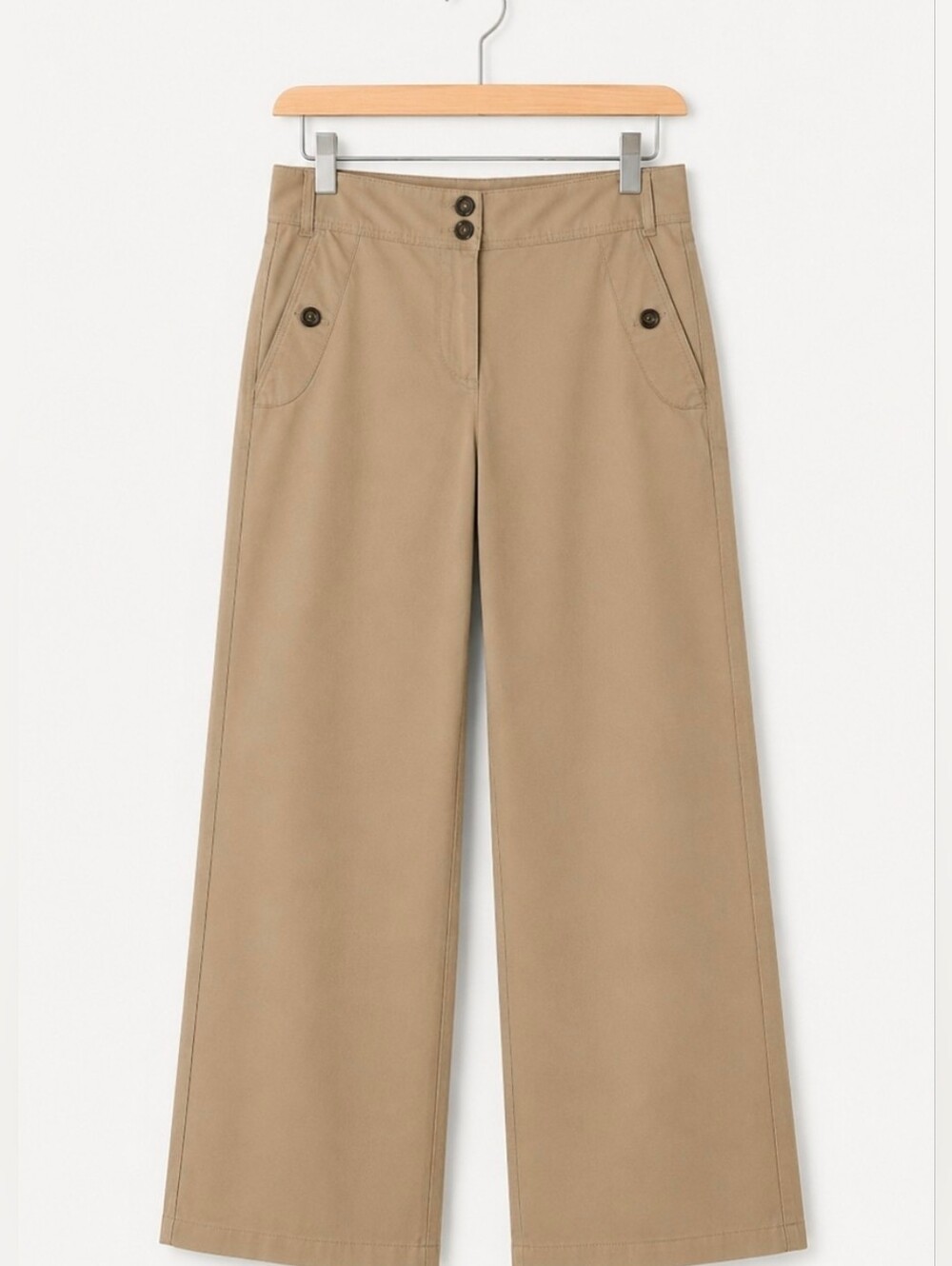 New York & Company Wide Leg Chinos Y2K Size 12 Tall